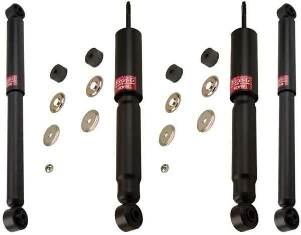KYB Excel-G GR-2 Front Rear Shocks for 2000-04 GMC Sierra 2500HD 2WD 344383 344383 344385 344385