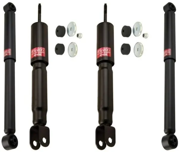 KYB Excel-G GR-2 Front Rear Shocks for 2007 GMC Sierra 1500 4WD Classic 344381 344381 344386 344386