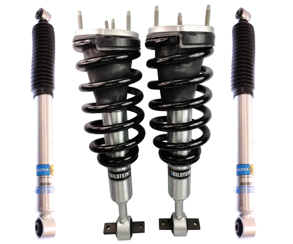 Bilstein 6112 Assembled Front 1.1-2.75 Lift Coilovers and 5100 0-1 Rear Lift Shocks for 2007-2014 Chevrolet Tahoe 1500 2WD-4WD
