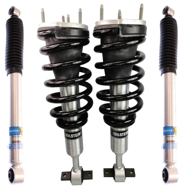 Bilstein 6112 Assembled Front 1.1-2.75 Lift Coilovers and 5100 0-1 Rear Lift Shocks for 2007-2014 Chevrolet Tahoe 1500 2WD-4WD
