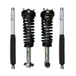Bilstein 5100 0-2 Lift Front Coilovers with OE Replacement Coils and 5100 0-1 Rear Lift Shocks for 2014 Ford F-150 4WD-2WD