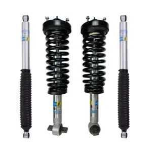 Bilstein 5100 0-2 Lift Front Coilovers with OE Replacement Coils and 5100 0-1 Rear Lift Shocks for 2014 Ford F-150 4WD-2WD