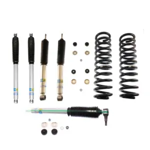 Bilstein 5112 2 Front and Rear Levelling Lift Kit with B8 5100 Steering Stabilizer for 2005-2007 Ford F250 4WD