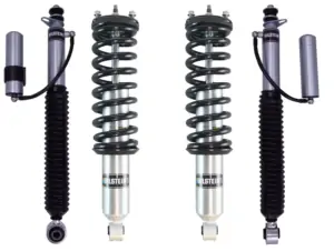 Bilstein 6112 0.9-2.4 Medium Duty(150-200lbs) Assembled Front Coilovers and B8 5160 0-2 Rear Lift Shocks for 2010-2014 Toyota FJ Cruiser
