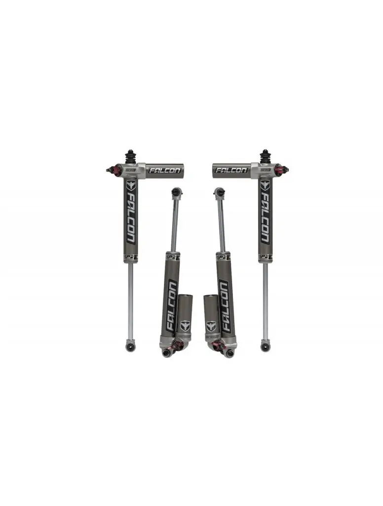 Falcon SP2 3.3 Fast Adjust Piggyback Shock Kit with 5-6" Lift for 2007-2018 Jeep Wrangler JK - 03-02-33-400-406