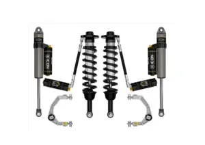 ICON Stage 4 2.75-3.5 Front Lift Coilovers and Rear Lift Shocks with Billet UCAs for 2021-2023 Ford F-150 4WD