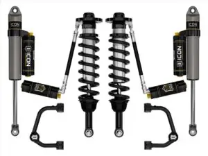 ICON Stage 4 2.75-3.5 Front Lift Coilovers and Rear Lift Shocks with Tubular UCAs for 2021-2023 Ford F-150 4WD K93134T
