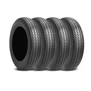 Mickey Thompson Sportsman Front 15.0 Inch 26X7.50-15LT Black Sidewall Racing Bias Tires - 250873