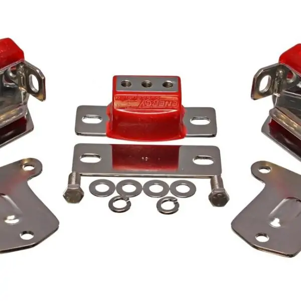 Energy Suspension Motor And Trans Mount Set Red for 1963-1982 Chevrolet Corvette 3.1133R
