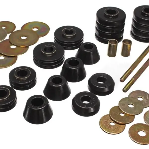 Energy Suspension Body Mount Bushings Black for 1967-1972 Chevrolet K20 Pickup 3.4107G