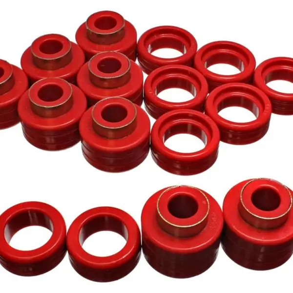 Energy Suspension Body Mount Bushings Red for 1988-2000 Chevrolet K3500 3.4122R