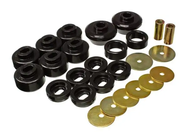 Energy Suspension Body Mount Bushings Black for 2007-2013 GMC Sierra 1500 3.4175G