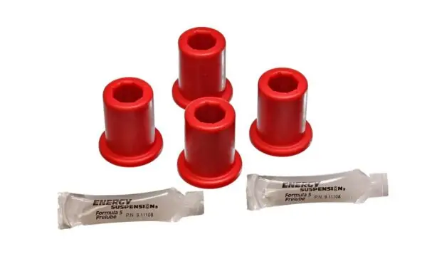 Energy Suspension Rear Leaf Spring Shackle Bushing Red for 1989-1995 Toyota Pickup 4WD 8.2111R