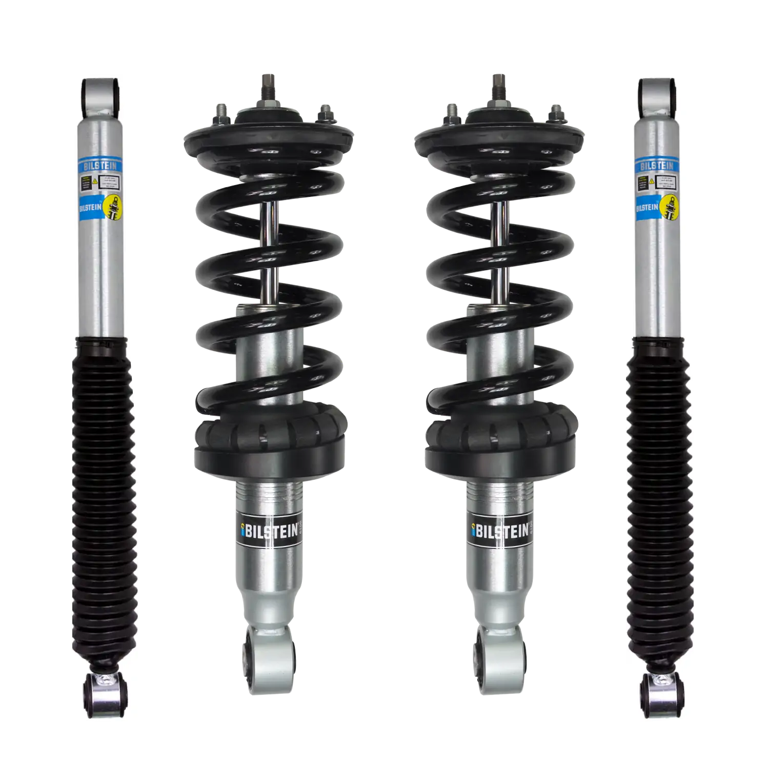 Bilstein B8 6100 Assembled Front 0-2 Lift Coilovers and 0-1 Rear Lift Shocks for 2016-2023 Nissan Titan XD