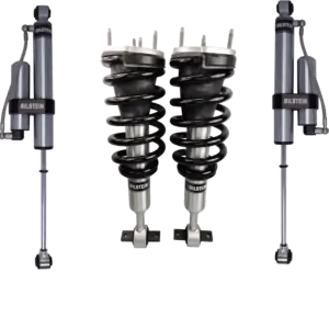 Bilstein B8 6112 0-1.2 Front Assembled Coilovers with B8 5160 RR 0-1 Rear Lift Reservoir Shocks for 2019-2023 Chevy-GMC Sierra Silverado 1500 Trail Boss-AT4 2WD-4WD