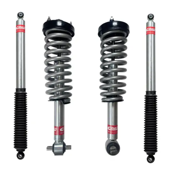 Eibach Stage 1 Assembled 2.7 Front Lift Coilovers and 0-1.5 Rear Lift Shocks for 2015-2020 Ford F-150 Super Crew 4WD