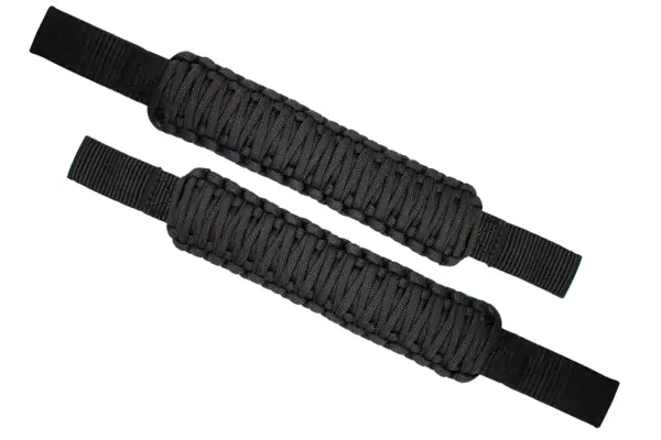 Head Rest Paracord Grab Handles Black Fishbone Offroad - FB55281
