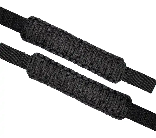 Head Rest Paracord Grab Handles Black Fishbone Offroad - FB55281