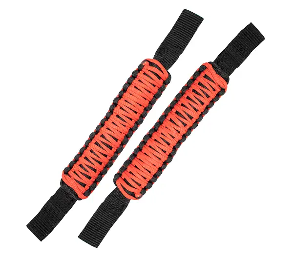 Head Rest Paracord Grab Handles Red Fishbone Offroad - FB55282