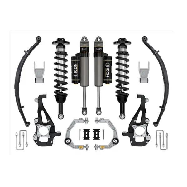 ICON Stage 2 3.5-4.5 Lift Kit with Billet UCAs and Leaf Springs for 2021-2023 Ford F-150 4WD
