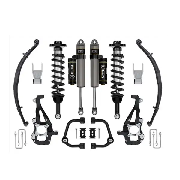ICON Stage 2 3.5-4.5 Lift Kit with Tubular UCAs and Leaf Springs for 2021-2023 Ford F-150 4WD