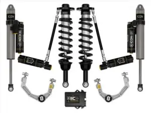 ICON Stage 5 2.75-3.5 Front Coilovers and Rear Lift Shocks with Billet UCAs for 2021-2023 Ford F-150 4WD_K93135