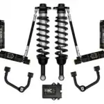 ICON Stage 5 2.75-3.5 Front Coilovers and Rear Lift Shocks with Tubular UCAs for 2021-2023 Ford F-150 4WD_K93135T