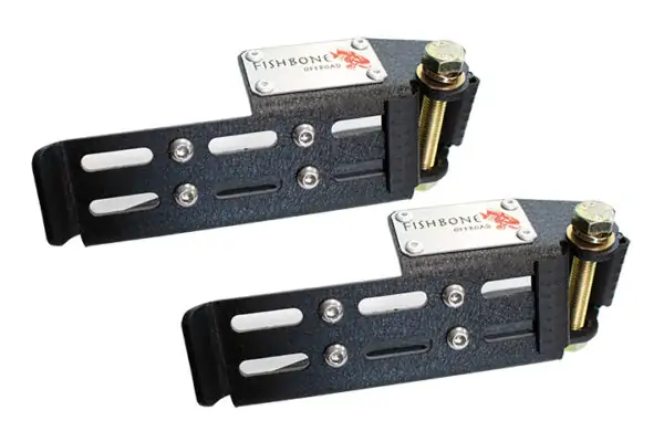 Jeep Foot Peg Set For 07-Up Wrangler/Gladiator Steel Black Fishbone - FB21268