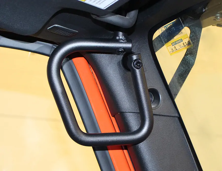 Jeep JK Grab Handles Front 07-18 Wrangler JK 2/4 Door Steel Black Textured Powdercoat Fishbone Offroad - FB25033