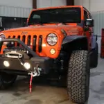 Jeep JK Stubby Bumper W/Tube Guard 07-18 Wranger JK Black Texured Powercoated Fishbone Offroad - FB22001