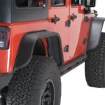 Jeep JK Tube Fenders 07-18 Wrangler JK Front/Rear Set Of 4 Aluminum Black Textured Powdercoat Fishbone Offroad - FB33006