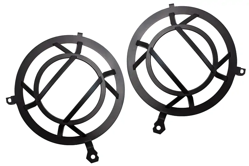 Jeep JL Headlight Guards For 18-Pres Wrangler JL Aluminum Fishbone Offroad - FB21120