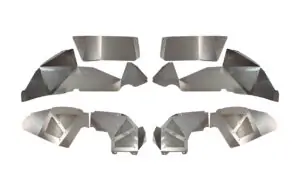 Jeep JL Inner Fenders For 18-Current Wrangler JL Front/Rear Set of 4 Aluminum Raw Fishbone Offroad - FB33108