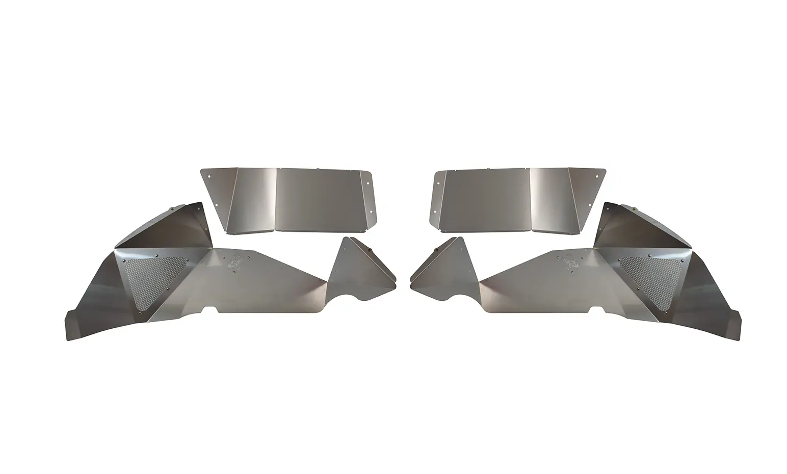 Jeep JL Inner Fenders For 18-Current Wrangler JL Rear Pair Aluminum Raw Fishbone Offroad - FB33108R