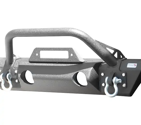 Jeep JL/Gladiator Front Winch Bumper for 18-Pres Wrangler JL/Gladiator Black Powdercoat Fishbone Offroad - FB22178