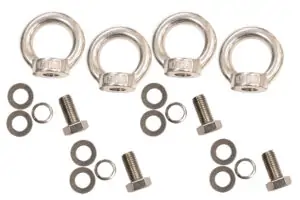 Jeep Storage/Bed Rack Tie Down Kit Stainless Steel Fishbone - FB21260