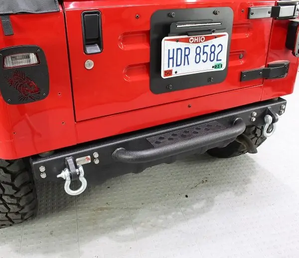 Jeep TJ Rear Bumper W/Step 97-06 Wrangler TJ Piranha Series Fishbone Offroad - FB22072
