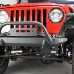 Jeep TJ Steering Box Skid Plate 97-06 Wrangler TJ Black Textured Powdercoat Fishbone Offroad - FB23065