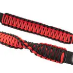 Wrangler Paracord Door Handles Black/Red for 97-06 Jeep Wrangler Fishbone - FB55286