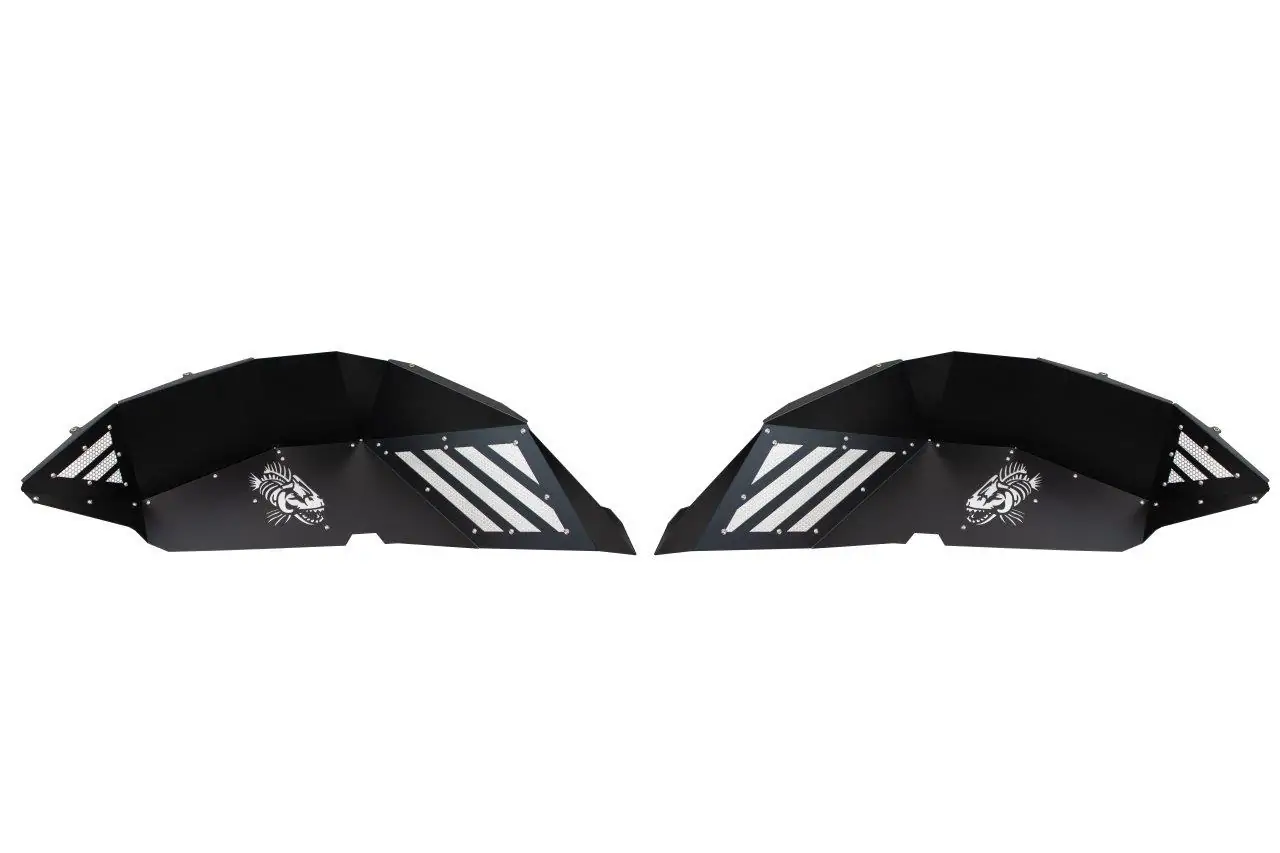 Wrangler Rear Inner Fenders For 18-Up Wrangler Black Powdercoat Fishbone - FB33193R