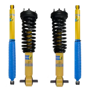 Bilstein 4600 Front Assembled Coilovers with OE Replacement Coils and Rear Shocks for 2014 Ford F-150