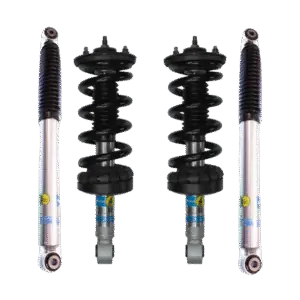 Bilstein 5100 0-2 Front Lift Assembled Coilovers and 0-1 Rear Lift Shocks for 2004-2015 Nissan Titan