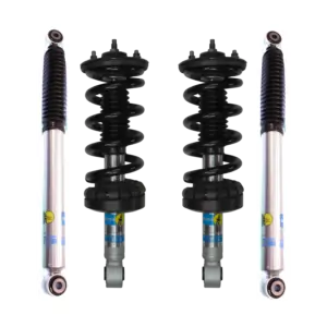 Bilstein 5100 0-2 Front Lift Assembled Coilovers and 0-1 Rear Lift Shocks for 2004-2015 Nissan Titan 4WD