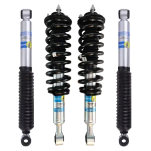 Bilstein 5100 0-2 Lift Assembled Front Coilovers with OE Replacement Springs and 1-1.5 Rear Lift Shocks for 1995-2004 Toyota Tacoma