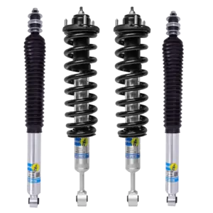 Bilstein 5100 0-0.85 Lift Front Assembled Coilovers with OE Springs and 0-1 Rear Lift Shocks for 2005-2015 Toyota Tacoma