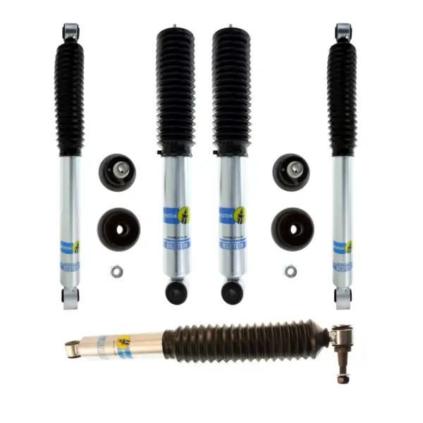 Bilstein 5100 2-2.5 Front 0-1 Rear Lift Shocks with Steering Stabilizer for 2001-2010 Chevrolet Silverado 2500-2500HD 2WD-4WD