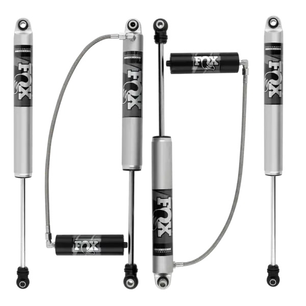 Fox Perf Series 3.5-4 Front-Rear Lift Shocks and IFP Steering Stabilizer for 2018-2022 Jeep Wrangler JL 2WD-4WD with 2.0 Smooth Body Reservoir