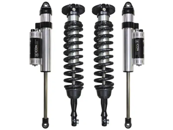 ICON 0-3 Lift Front Coilovers with 0-1.5 inch Rear Lift PBR Shocks for 2007-2021 Toyota Tundra