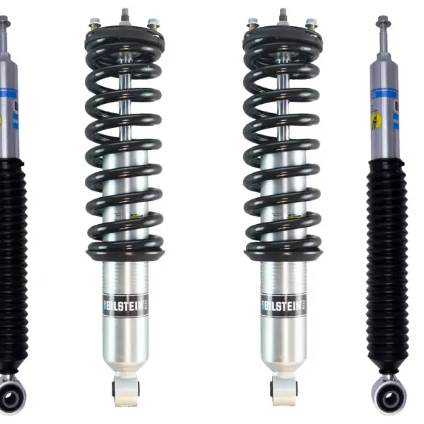 Bilstein 6112 0.6-3.2 Assembled Front Lift Coilovers with 5100 0-2 Rear Lift Shocks for 2003-2009 Lexus GX470