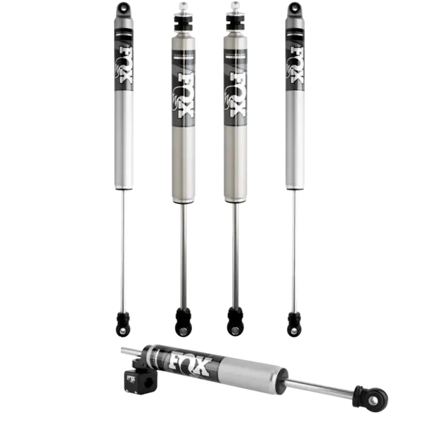 FOX 5.5-7 Front, 4-6 Rear Lift IFP 2.0 Body Shocks with 2.0 Performance TS Steering Stabilizer for 2017-2022 Ford F-250 4WD